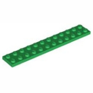Lego destička 2x12, zelená (244528, 4101732, 4143255, 4264336, 6218146)